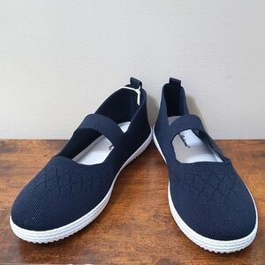 NWT Tommy Bahama Navy Blue Slip-on Mary Jane style shoes size 8.5